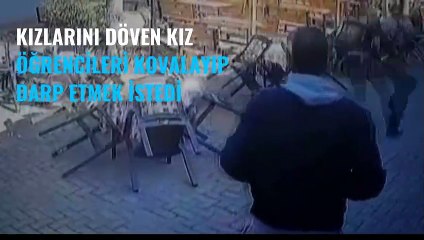 Öfkeli baba, kızlarını dövmekle suçladığı kız öğrenciyi kovaladı