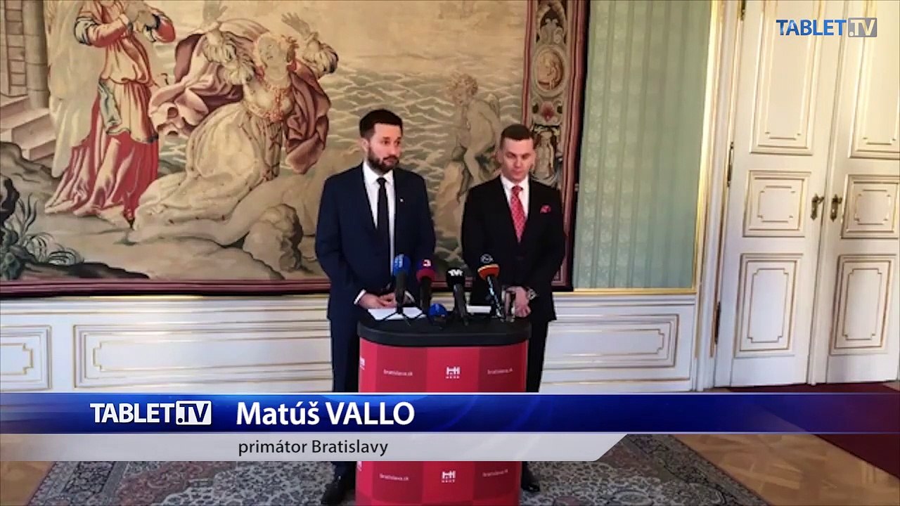 ZÁZNAM: TK primátora Bratislavy Matúša Valla a predsedu ÚVO Miroslava Hliváka