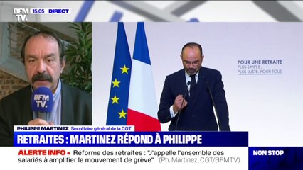 Retraites: pour Philippe Martinez, le système proposé par le gouvernement, "c'est sacrifier la jeunesse"