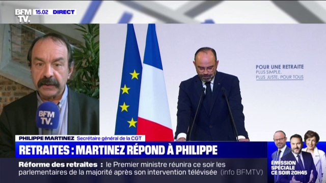 Après les annonces d'Édouard Philippe, Philippe Martinez (CGT) appelle l'ensemble des salariés à amplifier le mouvement de grève