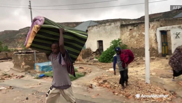 Floodwaters force residents to pack their things and leave