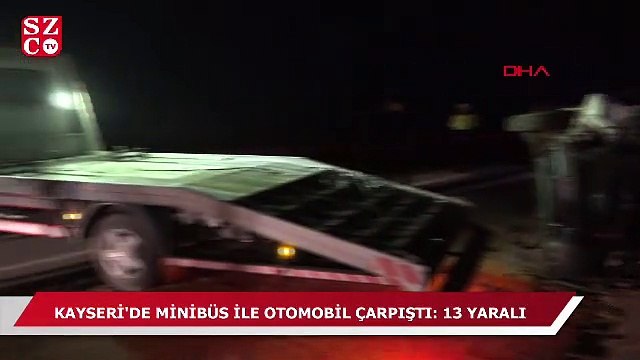 Kayseri'de iki araç çarpıştı: Yaralılar var!