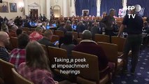 Tourists, DC residents alike in Congress to attend impeachment hearings
