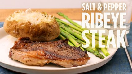 Salt & Pepper Ribeye Steak