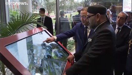 شاهد: العاهل المغربي يفتتح مجمَّع محمد السادس رياضي