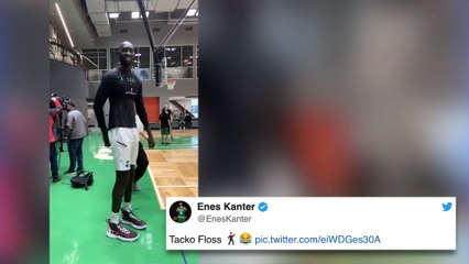 Enes Kanter, Tacko Fall Continue Bromance At "Uncut Gems" Premiere