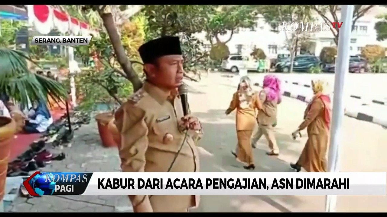 Detik-Detik Wakil Wali Kota Serang Kejar ASN yang Kabur dari Pengajian
