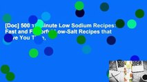 [Doc] 500 15-Minute Low Sodium Recipes: Fast and Flavorful Low-Salt Recipes that Save You Time,