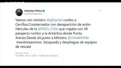 Rescate contrarreloj en Chile tras desaparecer un avión con 38 personas a bordo