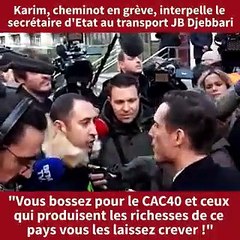 Grève: Jean-Baptiste Djebbari est interpellé par un gréviste sur la réforme des retraites