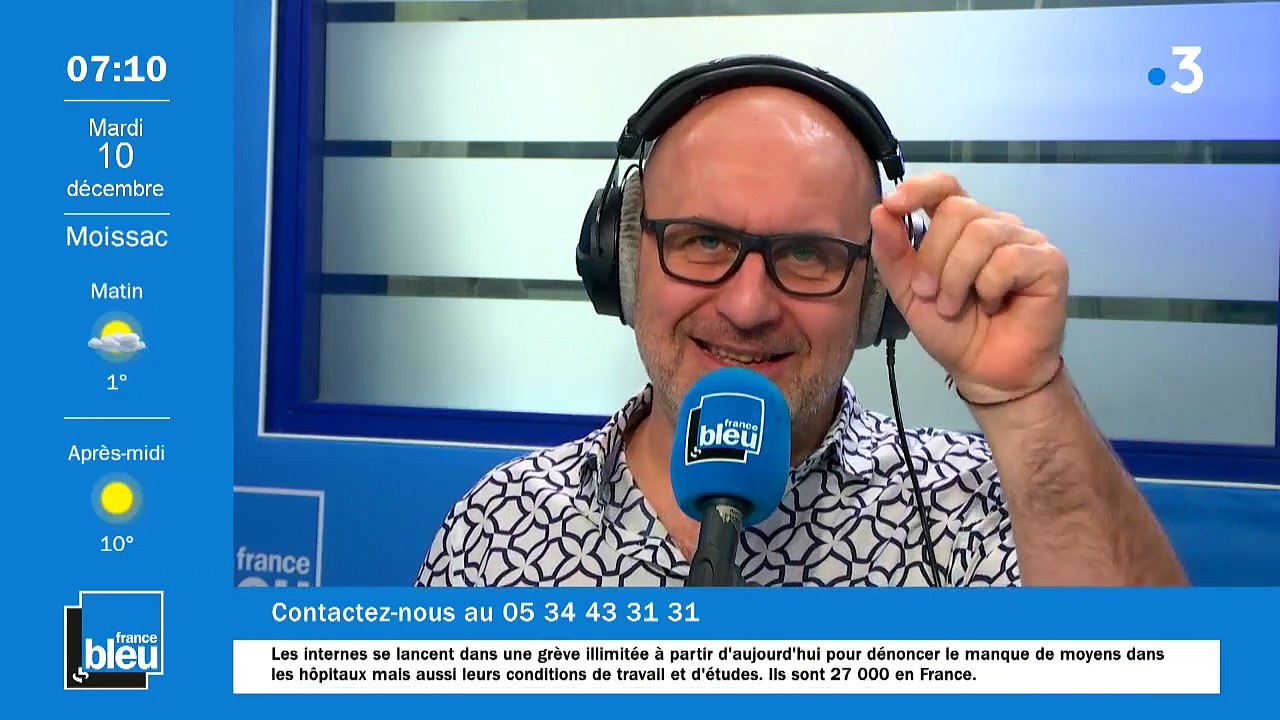 La matinale de France Bleu Occitanie - Emission du mardi 10 décembre 2019
