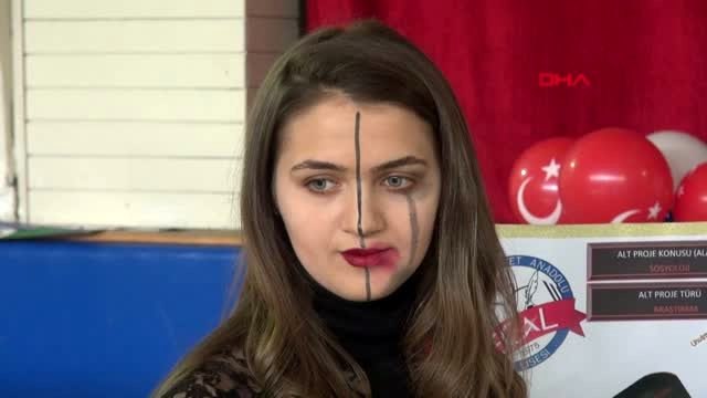 Erzurum lise öğrencileri projelerini sergiledi