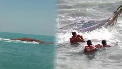 स्टीमर से टकराते ही अरब सागर में डूबी बोट, 7 मछुआरे लापता, कोई नहीं बचाया जा सका, VIDEO