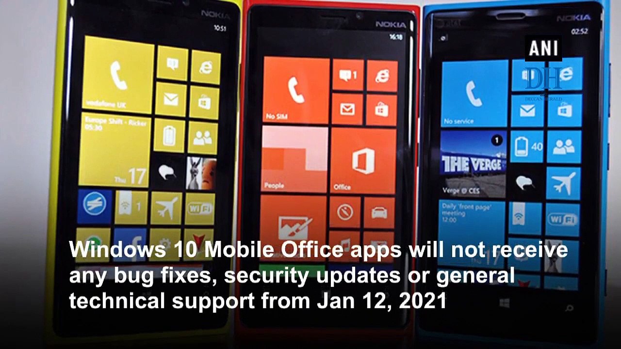 Microsoft to end support for Windows 10 Mobile Office apps in 2021