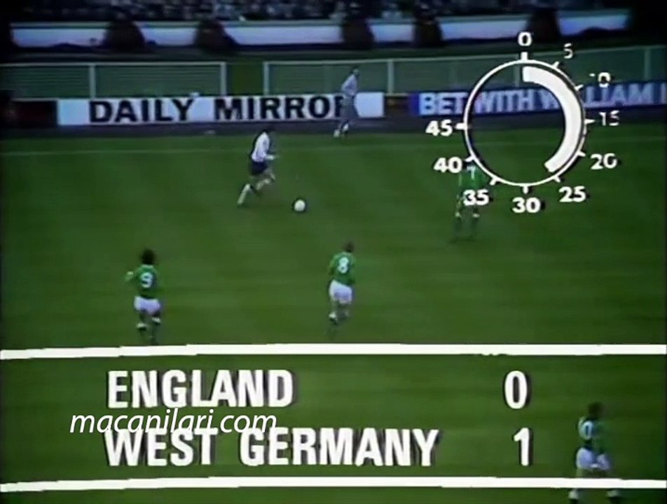 29.04.1972 - UEFA EURO 1972 Qualifying Play-Off Round 1st Leg England 1-3 West Germany