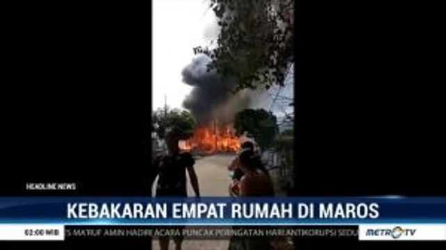 Empat Rumah di Maros Ludes Terbakar