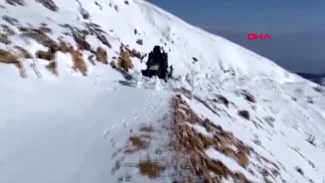 Adıyaman nemrut dağı'nda yol açma çalışmaları devam ediyor
