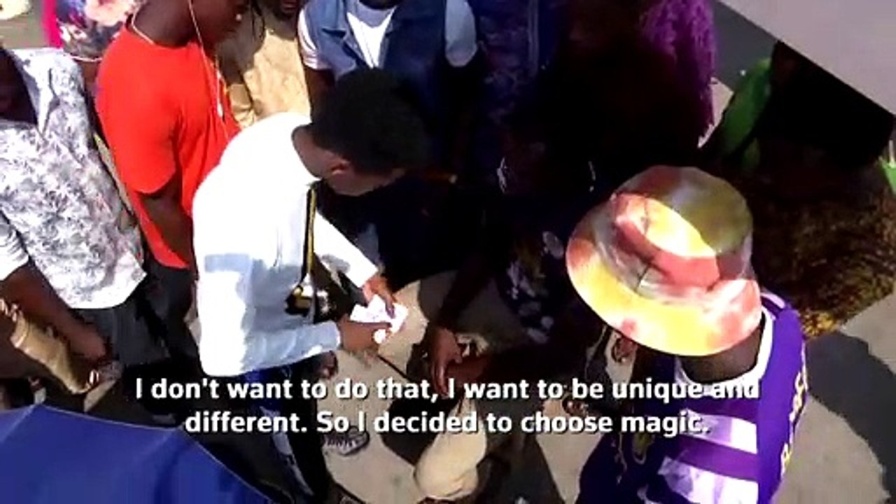 Young magician's mind-twisting tricks bewitch Nigerians