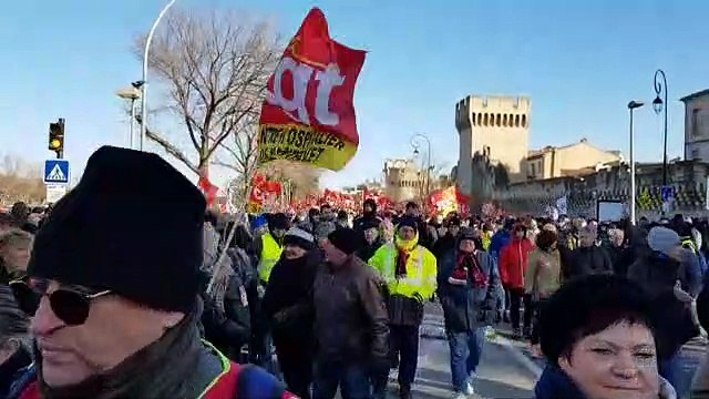 Manifestation contre la réforme des retraites à Avignon : le départ du cortège