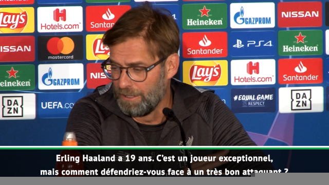 Groupe E - Klopp : "Haaland est un joueur exceptionnel"