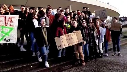 Lure : au lycée Colomb, enseignants et élèves d une même voix contre les retraites