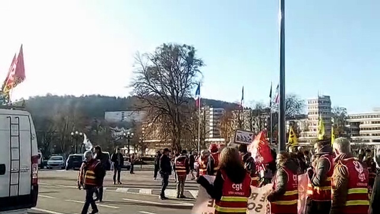 Épinal : retour à la préfecture pour le manifestants