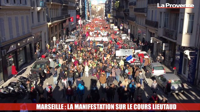 Marseille : la manifestation remonte le cours Lieutaud