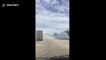Terrifying moment sisters drive through fire on motorway in New South Wales