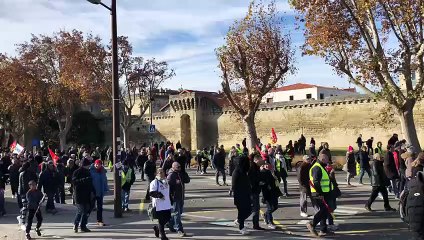 Manifestation contre la réforme des retraites à Avignon