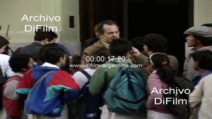 Pablo Liberman se reincorpora al Colegio Nacional Bartolome Mitre 1991