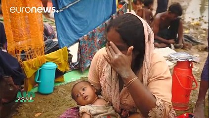 Myanmar'daki etnik temizlikten kaçmak zorunda kalan Arakanlı Müslümanlar