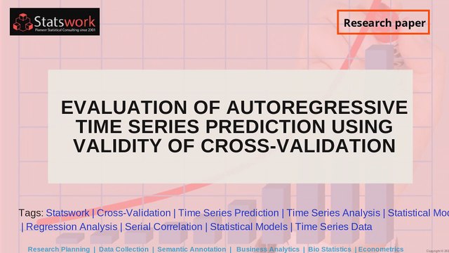 Evaluation of autoregressive time series prediction using validity of cross-validation