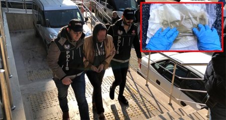 Uyuşturucuyu saklamak için çiğ köfte lavaşı kullandı