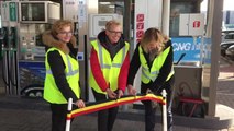Bruxelles - inauguration de la première station bio CNG (vidéo Germani)