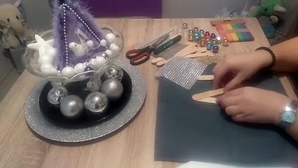 Sensational Popsicle stick christmas centerpiece - DIY - Eis am stiel stick Weihnachtdekoration