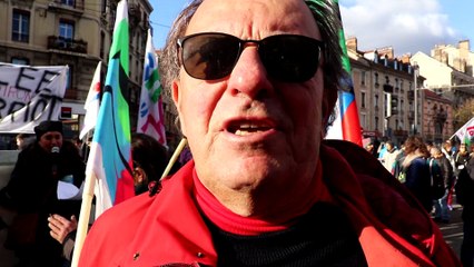 Manifestation du 10 décembre à Grenoble : Jacques Agnès de la FSU