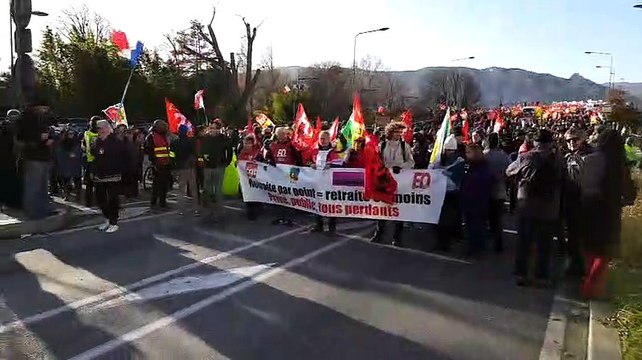 5000 manifestants à Valence contre la réforme des retraites