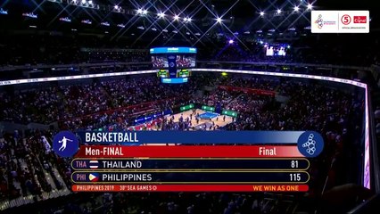 Finals Highlights Philippines vs Thailand  5X5 Basketball M  2019 SEA Games