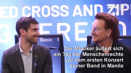 U2-Sänger Bono: Keine Kompromisse bei Menschenrechten