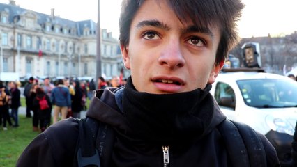 Manifestation du 10 décembre à Grenoble : "On est satisfait de cette mobilisation et ça va continuer" lance Nathan de l'UNL