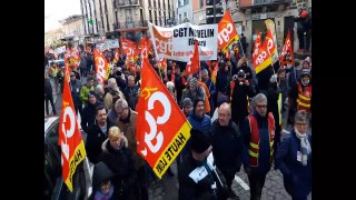 Manifestation contre les retraites du 10 décembre au Puy-en-Velay