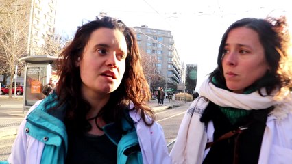 Manifestation du 10 décembre à Grenoble : Iris et Sophie, internes en médecine