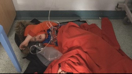 UK PM questioned about young patient forced to sleep on floor