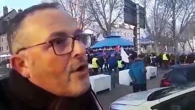 Claude Cadot, membre du bureau de l'union locale CGT