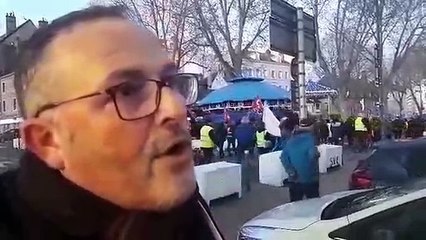 Claude Cadot, membre du bureau de l'union locale CGT