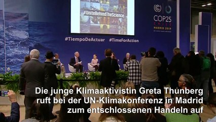 Download Video: Greta Thunberg fordert auf UN-Gipfel entschlossenen Kampf gegen den Klimawandel