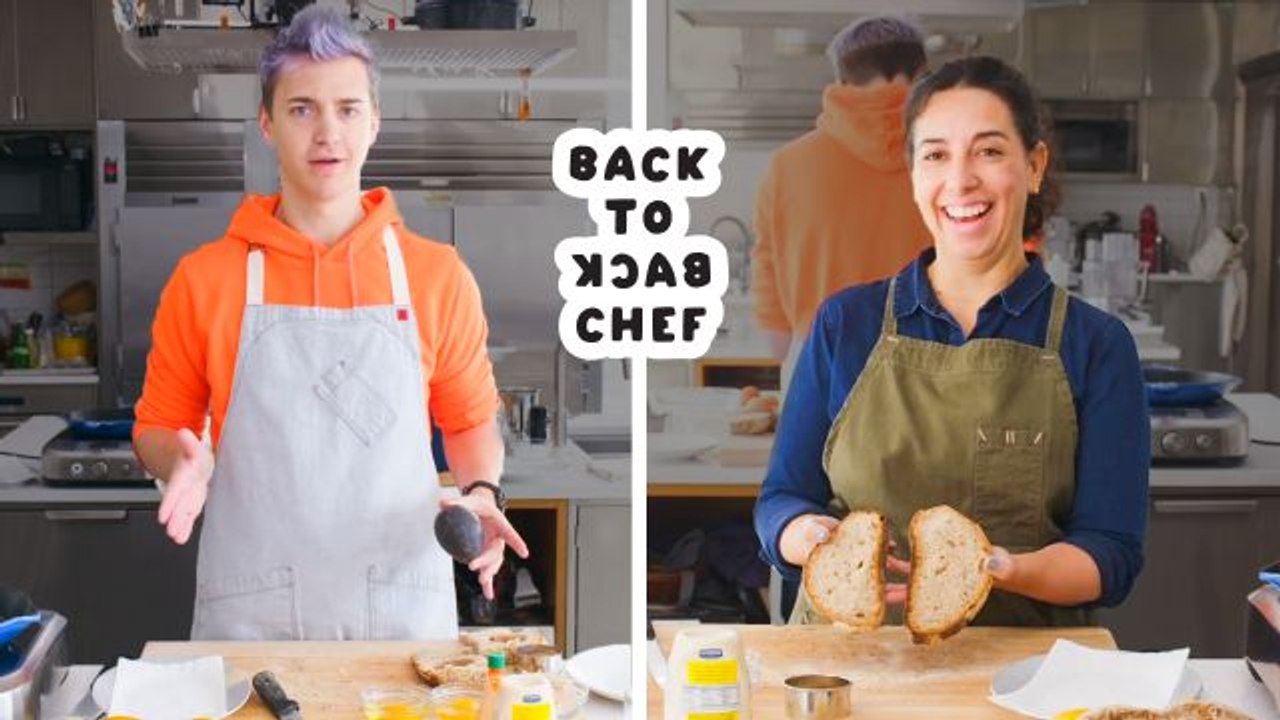 Ninja Tries to Keep Up with a Professional Chef