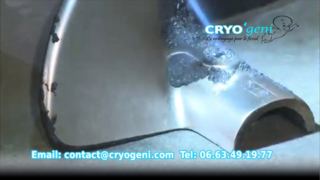 CRYO'géni nettoyage cryogénique d'une pièce avec du goudron