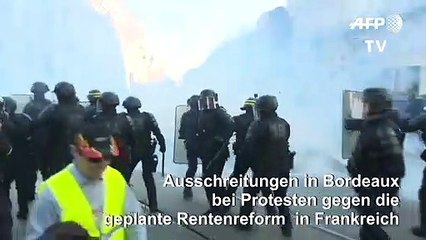 Frankreich: Ausschreitungen bei Protesten gegen Rentenreform