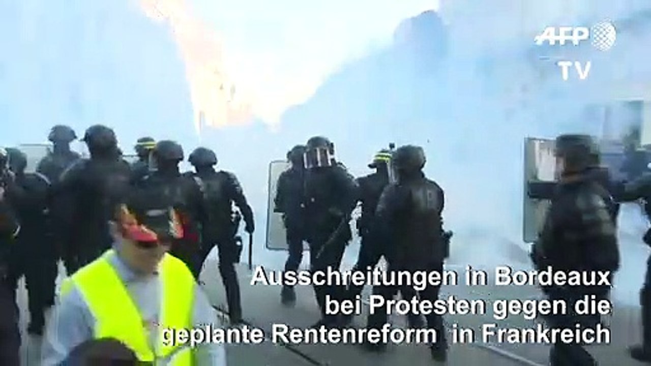 Frankreich: ausschreitungen bei protesten gegen rentenreform